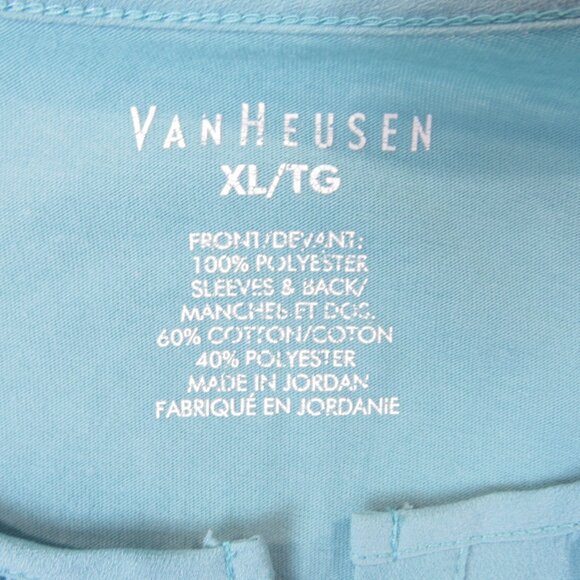 Van Heusen Blouse Women's Size X Large V Neck 3/4 Sleeve - Picture 3 of 6